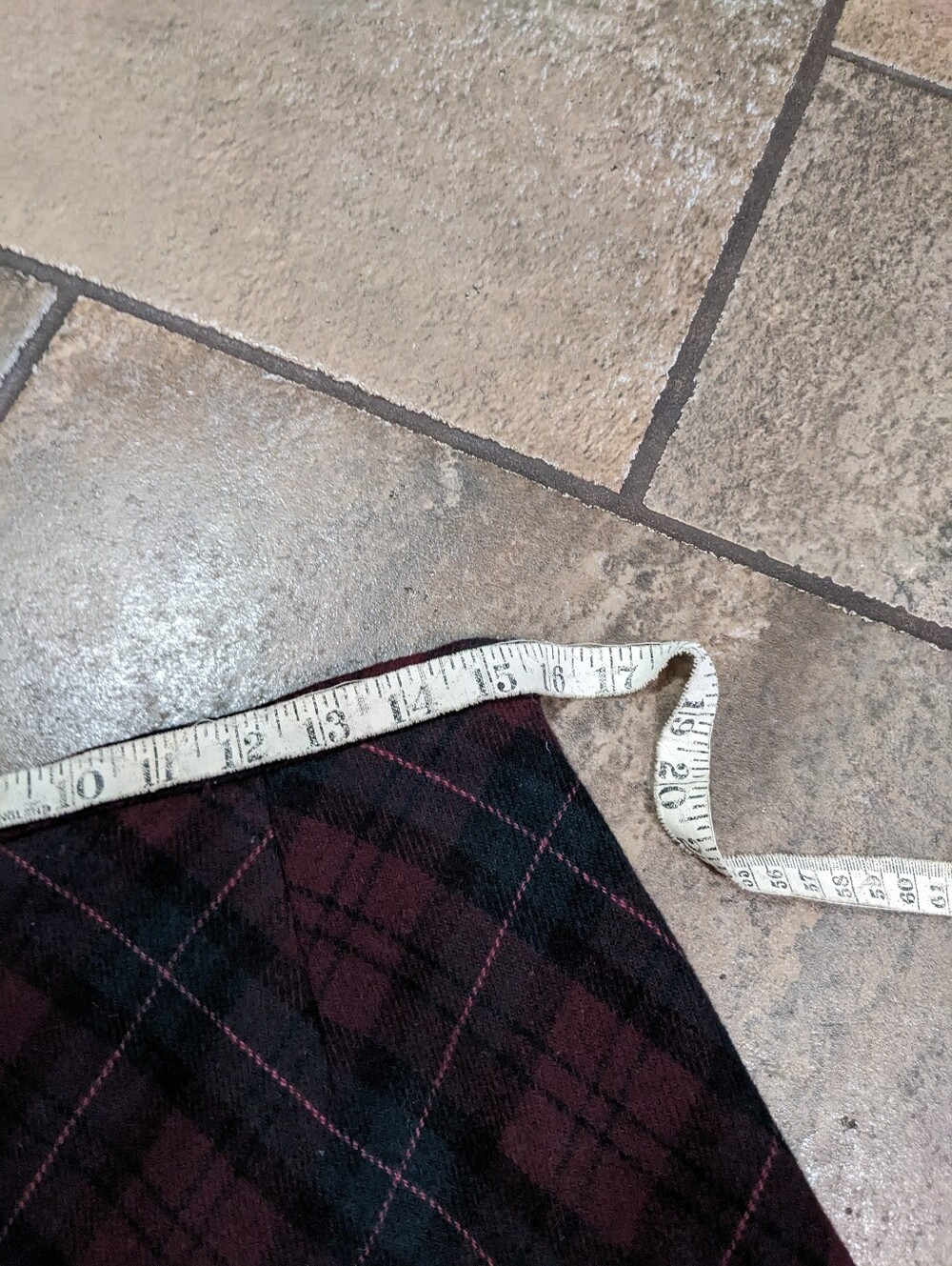 Vintage Eddie Bauer Tartan Plaid Wool Blend Maxi Skirt Chic Fall Classic Size 12 - Picture 8 of 15